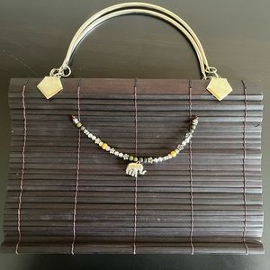 Bamboo evening bag